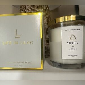 New in box, Life in Lilac candle - Merry